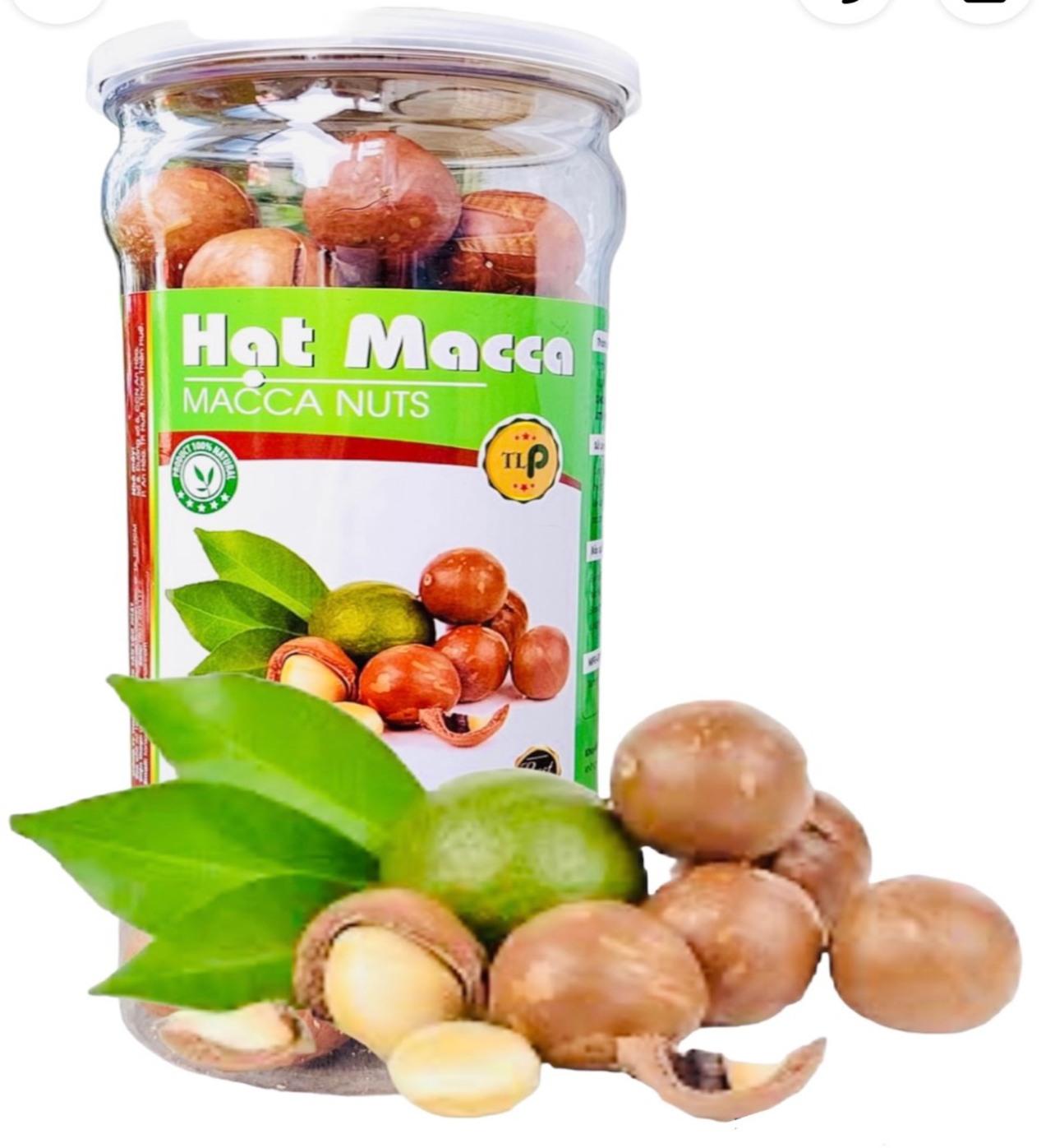 (COMBO 2 HŨ) HẠT MACCA CAO CẤP TÂN LỘC PHÁT - MỖI HŨ 450G