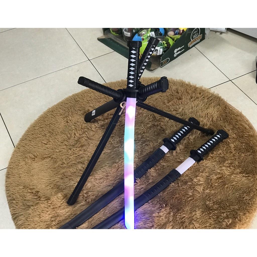 Kiếm phát sáng katana LANLAN KIDS đồ chơi kiếm ánh sáng nhựa có đèn và âm thanh