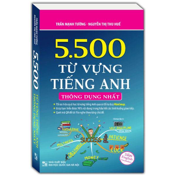 Sách - 5.500 Từ Vựng Tiếng Anh Thông Dụng Nhất (Tái Bản 2024)