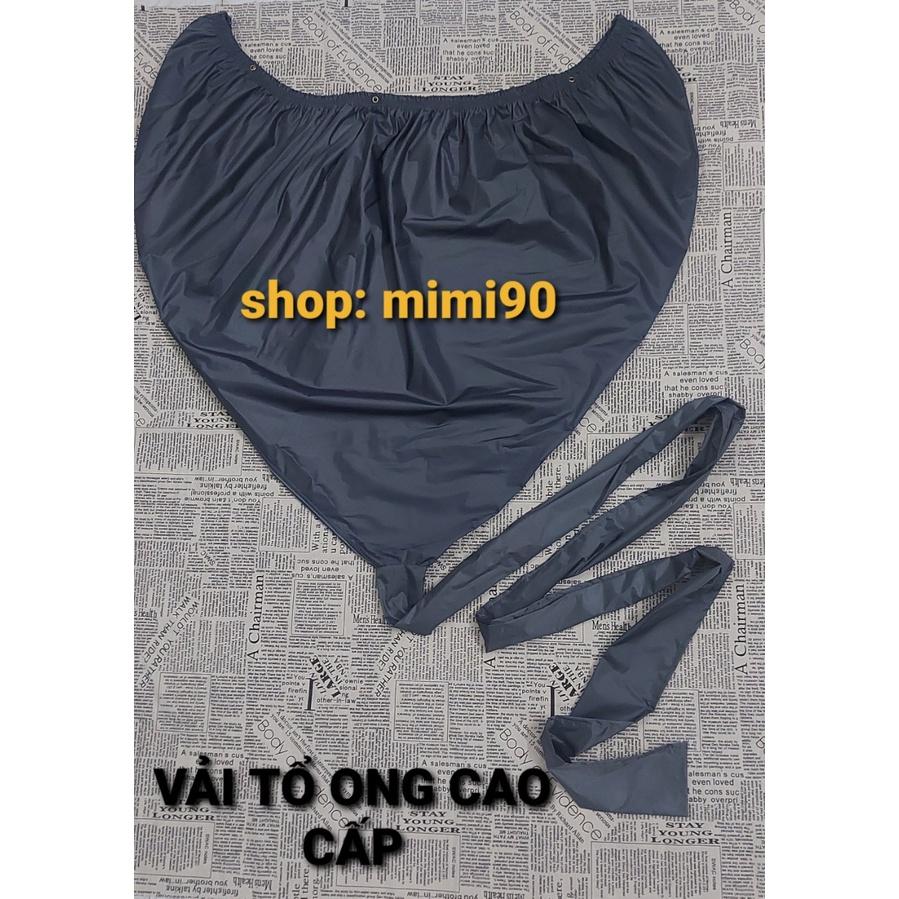 Túi hứng nước xịt rửa điều hòa, áo vệ sinh máy lạnh vải tổ ong màu xám bạc như hình