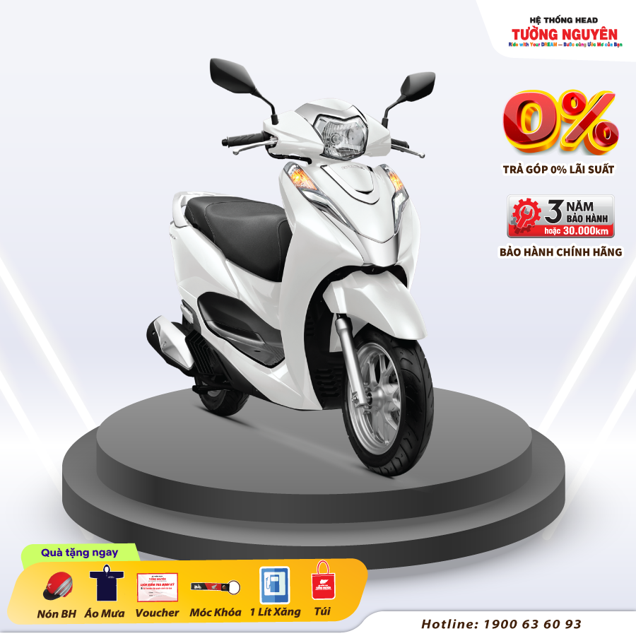 Xe máy Honda Lead 2023 - Tiêu chuẩn - Trắng
