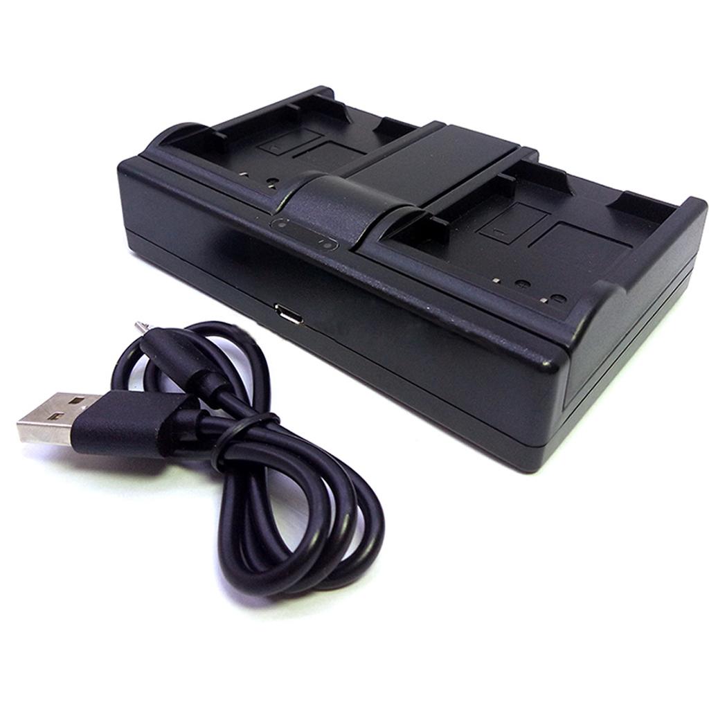 Camera Smart Charger Two-channel Charging Dock for NP FV100 Batteries