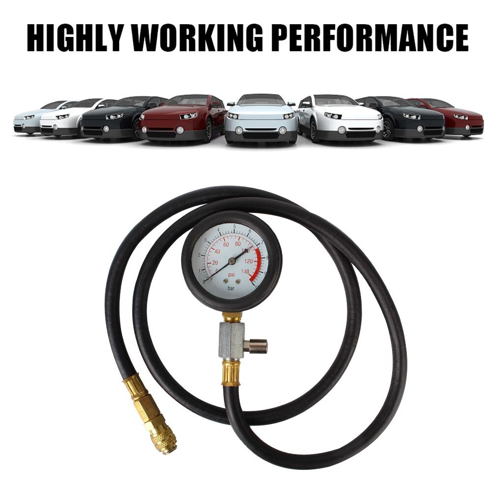 Bộ dụng cụ kiểm tra áp suất dầu cho xe hơi 0~140psi 0~10bar