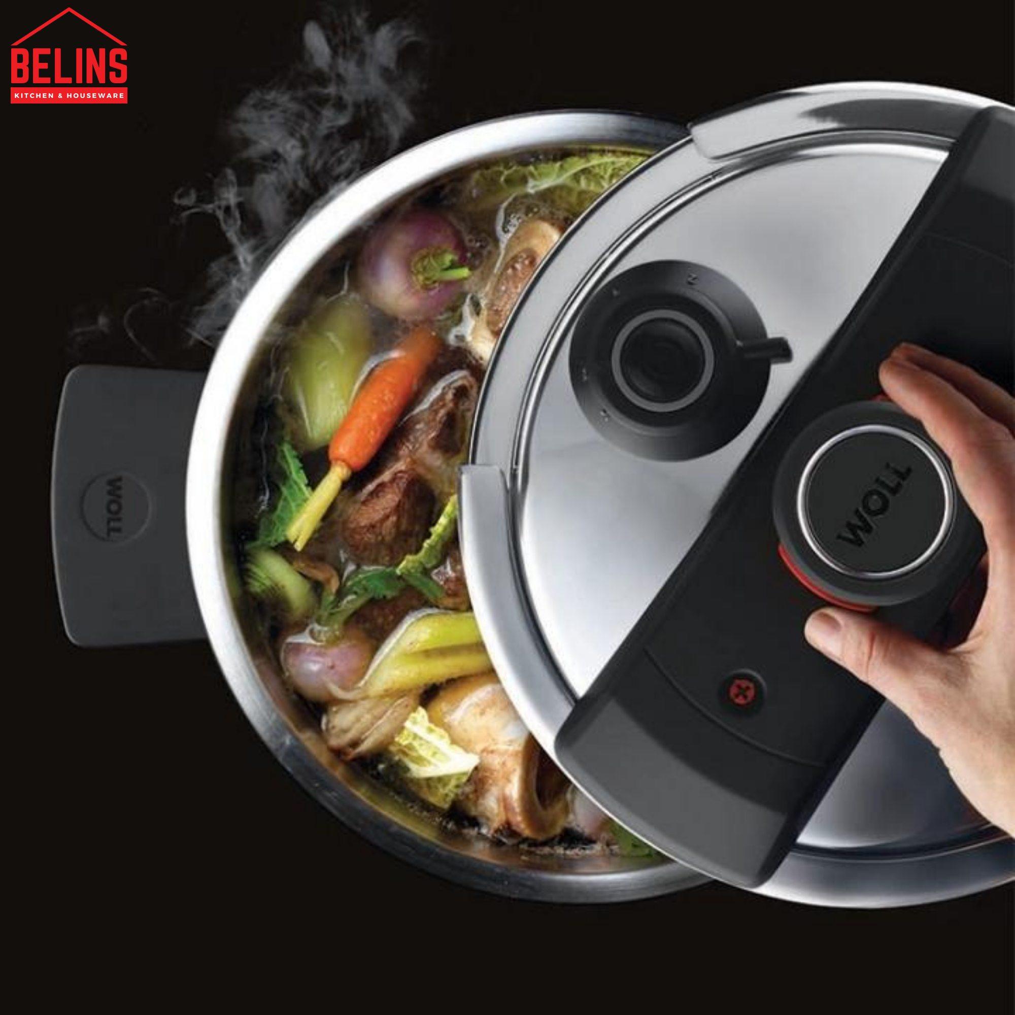 Nồi Áp Suất Đa Năng Woll Pressure Pro 122PP, 22cm, 6L, Dẫn Nhiệt Tốt, Tiết Kiệm Điện, Dùng Cho Mọi Loại Bếp, Nhập Đức