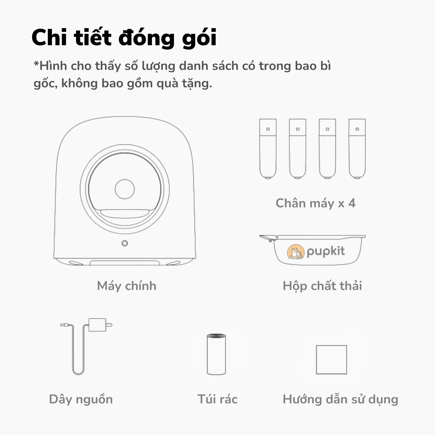 MÁY DỌN PHÂN MÈO TỰ ĐỘNG PETREE WIFI CHÍNH HÃNG