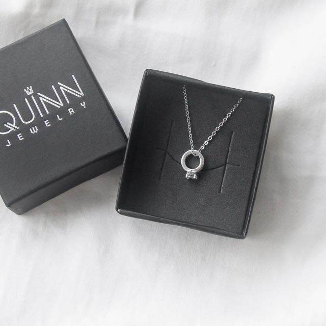 Dây chuyền nhẫn đính đá