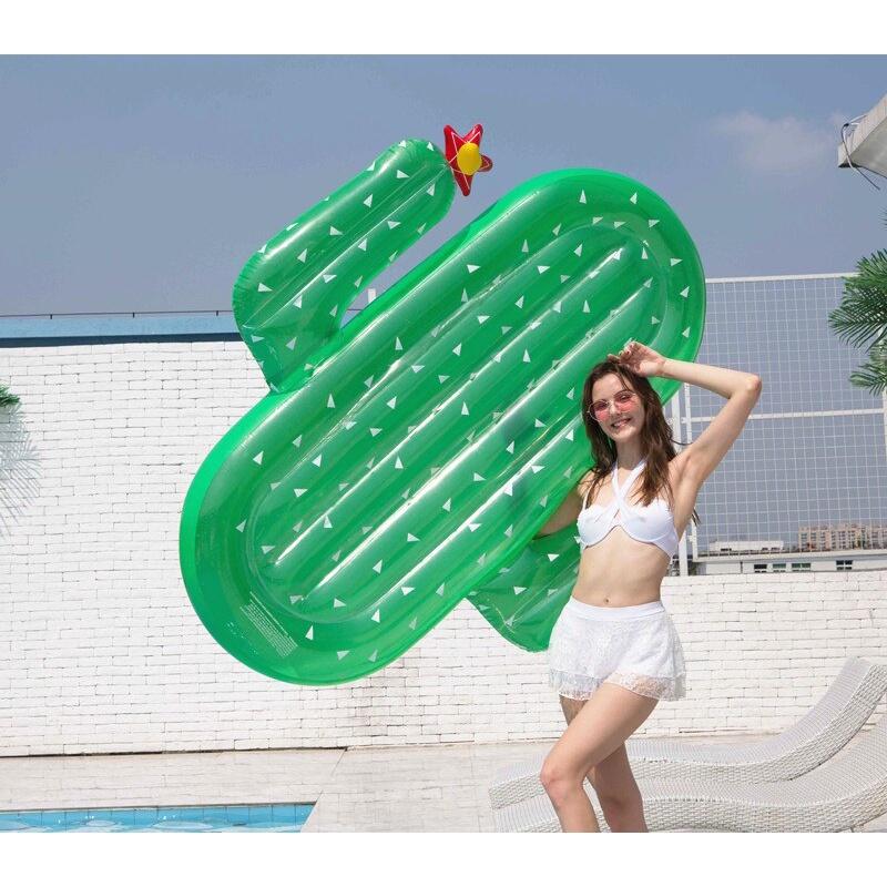 Phao Bơi Bơm Hơi Hình Cây Xương Rồng Bằng Pvc Chất Lượng Cao