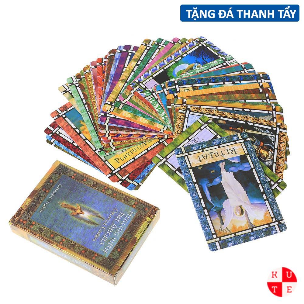 Bài Oracle Healing With The Angels 44 Lá Bài Tặng Đá Thanh Tẩy