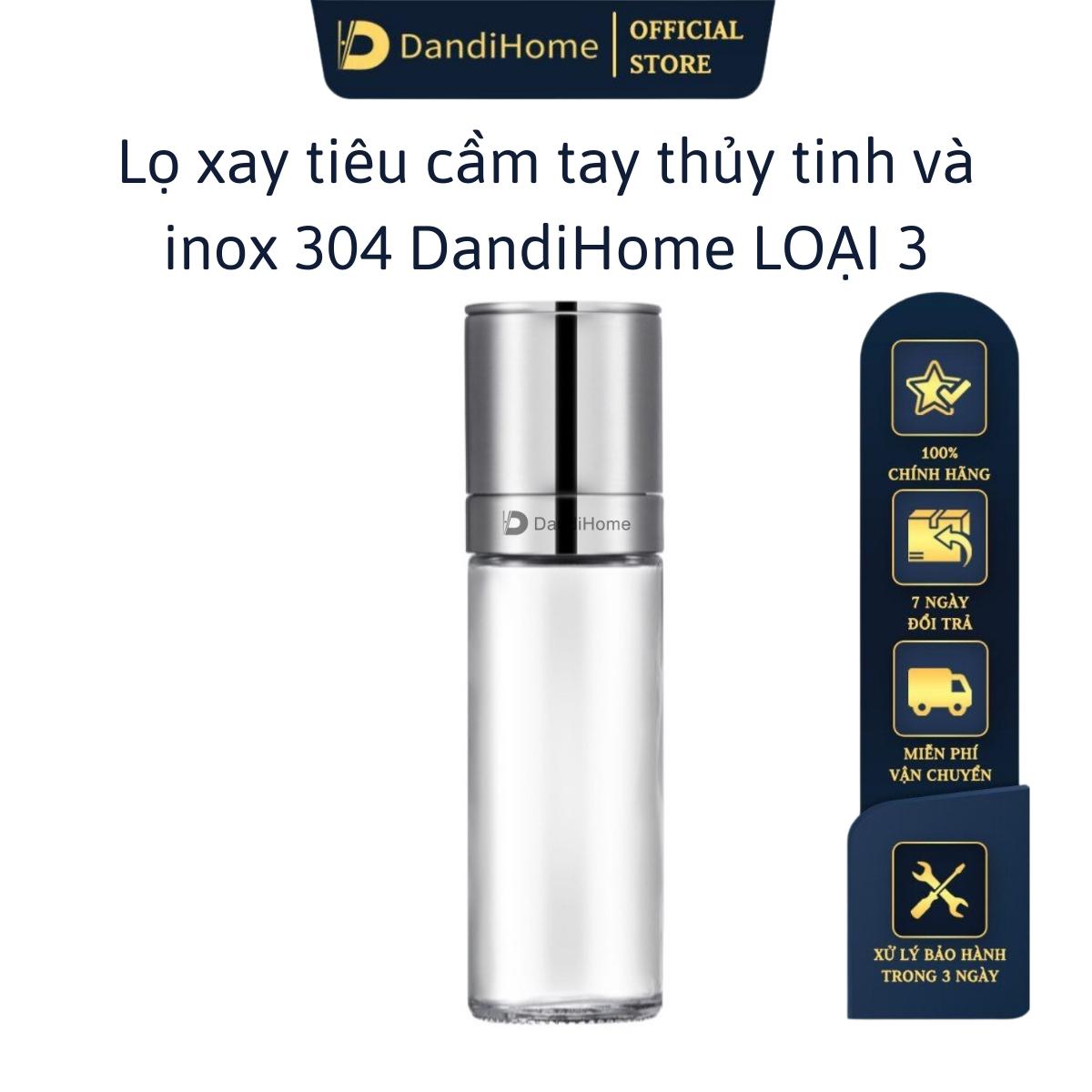 Lọ xay tiêu Inox 304 DandiHome cao cấp