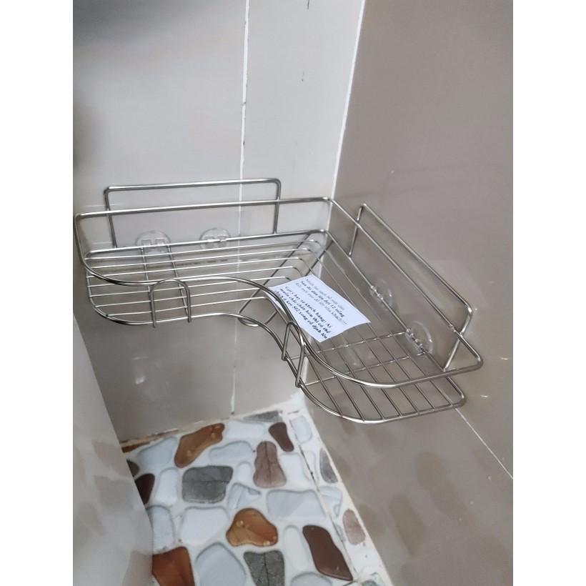 Kệ Góc Inox Chất Liệu Cao Cấp Nhà Tắm, Nhà Bếp, Phòng Khách Dính Tường Siêu Chắc