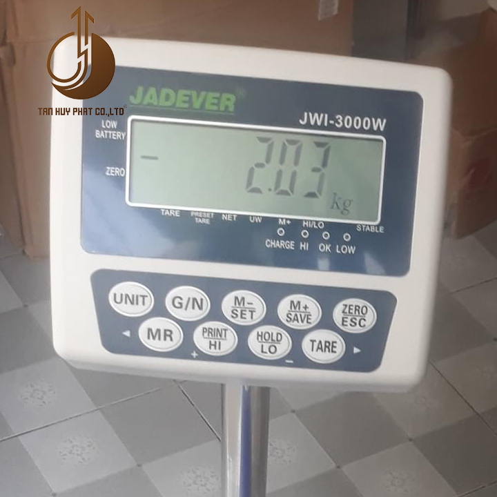 Cân Ghế Điện Tử JWI-3000W - Mặt Bàn Cân 400x500MM