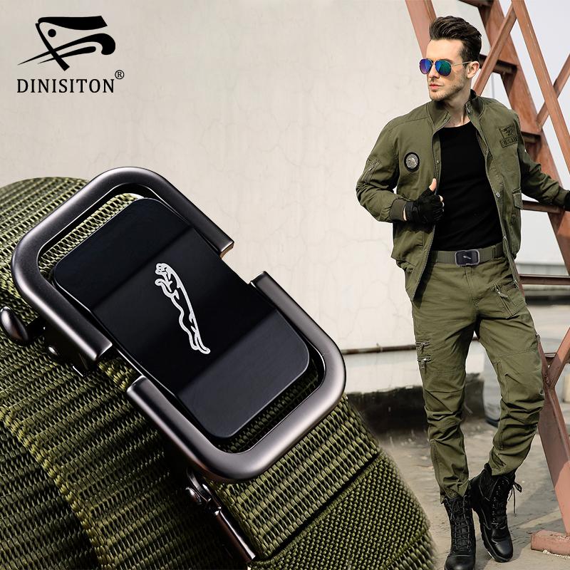 DINISITON Nam Thiết Kế Nylon Quân Thắt Lưng Nam Chiến Thuật Quân Sự Vải Thắt Lưng Ngoài Trời Dây Đeo Người Đàn Ông Tự Động Khóa Thắt Lưng Cho Nam