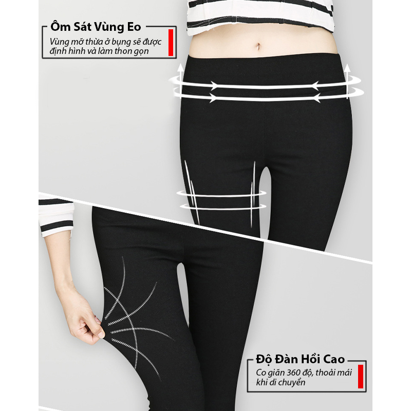 Quần legging nữ đẹp hàn quốc mã TT17 kiểu dáng bó ống chất liệu vải cao cấp cho dân văn phòng đi làm