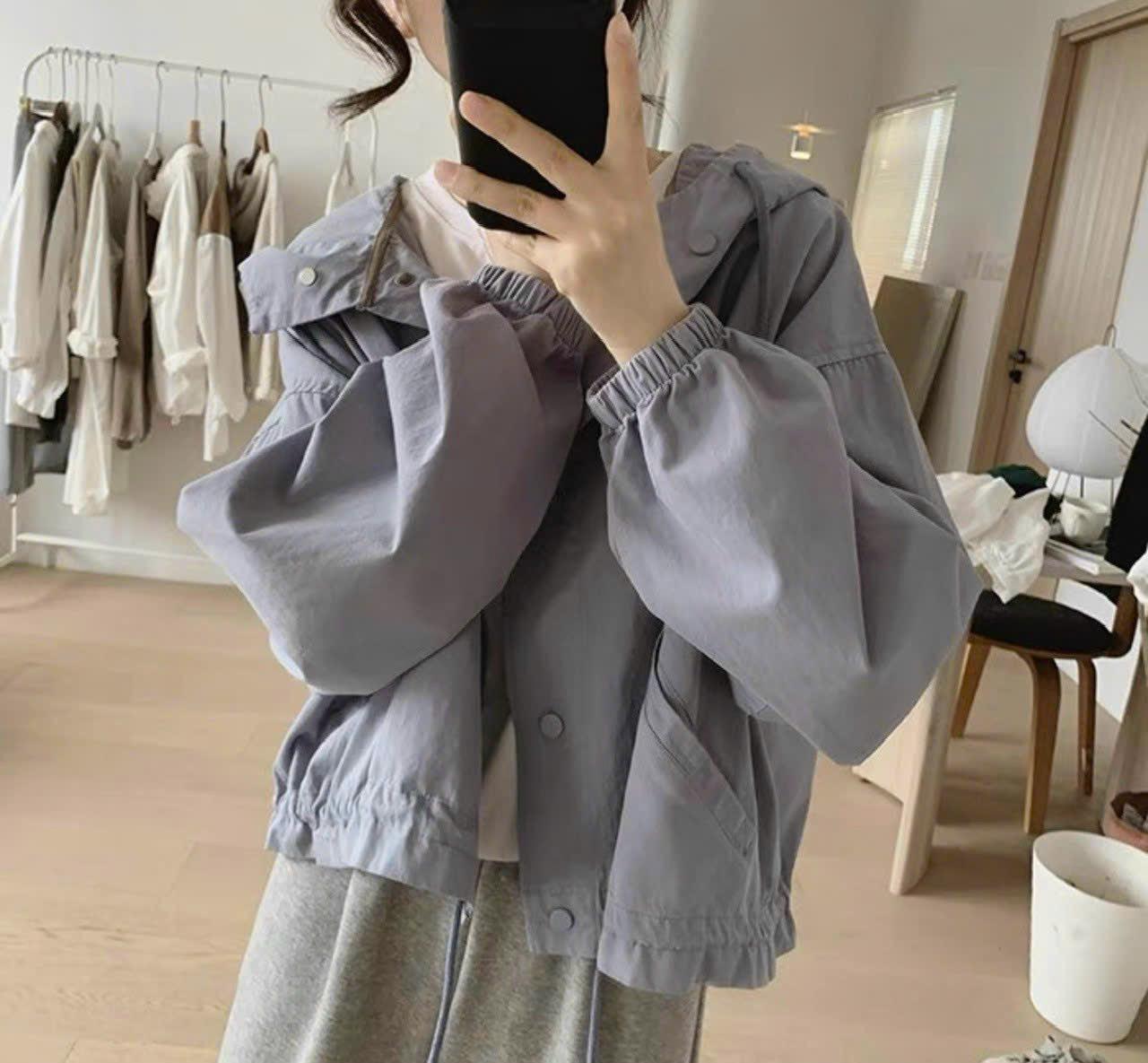 Áo Khoác Da Lộn Với Thiết Kế Thời Trang Nữ Chất Vải Đẹp Mặc Mát Form Cá Tính Có Nón Trùm Đầu Tiện Lợi Áo Đẹp Hàng Hot Trend HTM FASHION