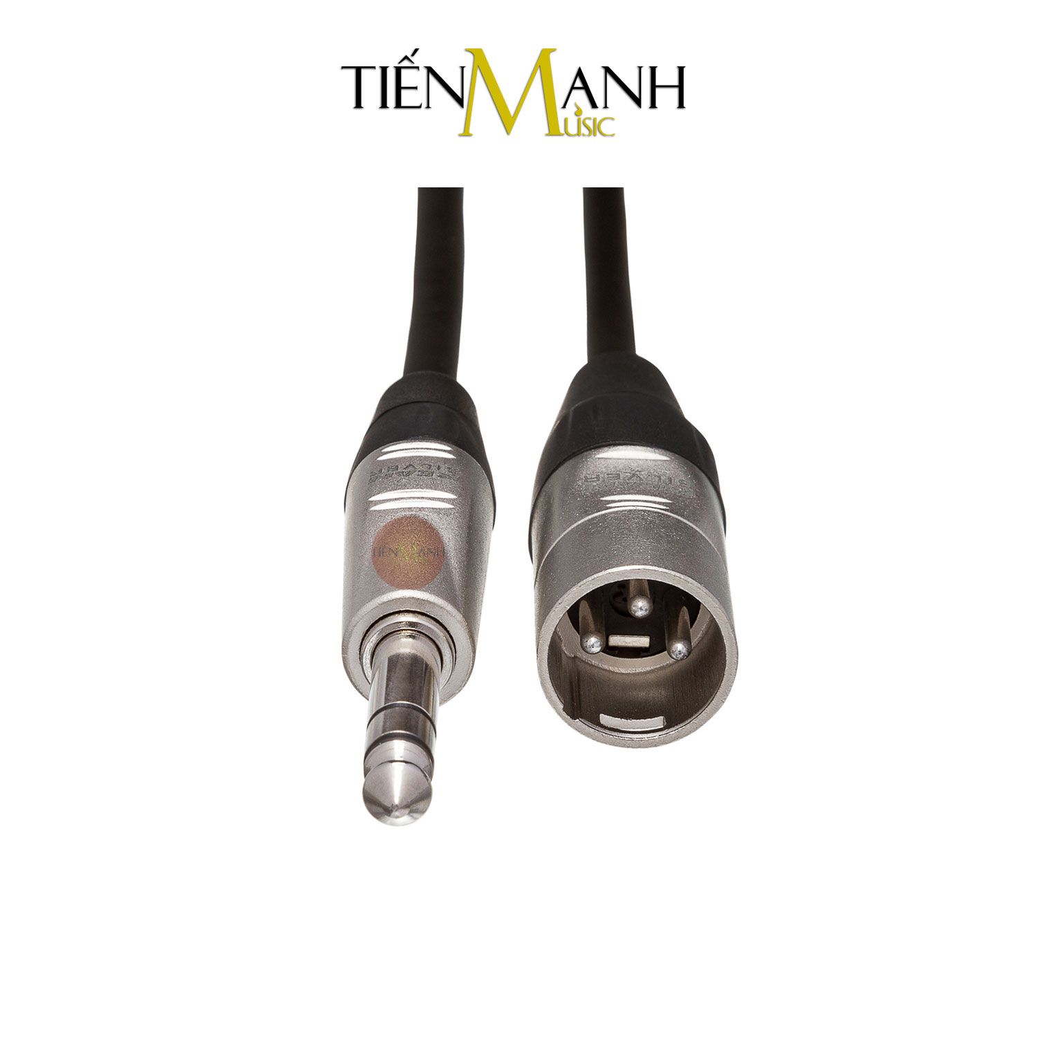 Dây Cáp Loa Kiểm Âm Hosa Pro Balanced REAN XLR Canon Đực sang 6ly Stereo TRS Dài 0.45m, 0.9m, 1.5m, 3m, 6m HSX-001.5, HSX-003, HSX-005, HSX-010, HSX-020 Cable 1/4 in to XLR3M Hàng Chính Hãng - Kèm Móng Gẩy DreamMaker