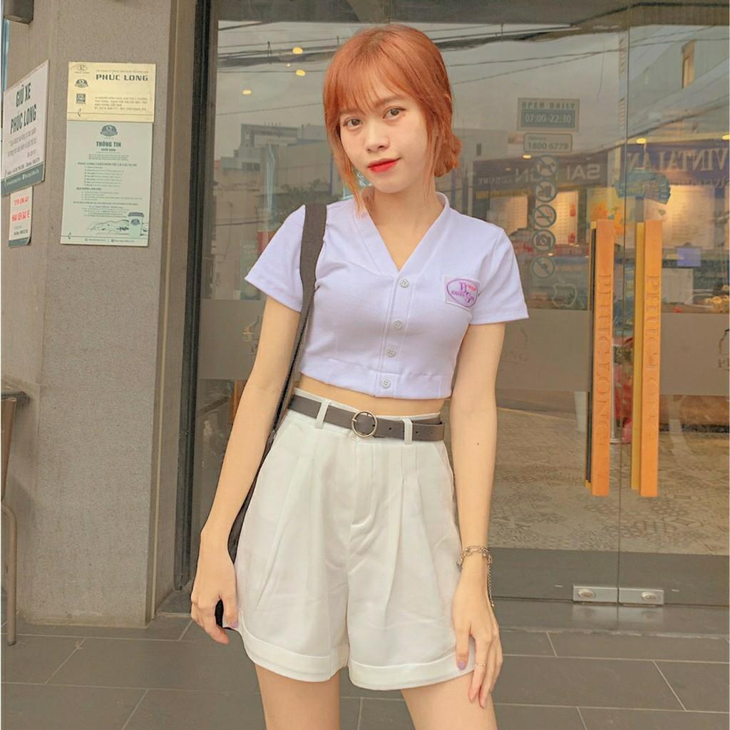 ÁO CROPTOP NỮ THÊU BAE ULZZANG (6 MÀU