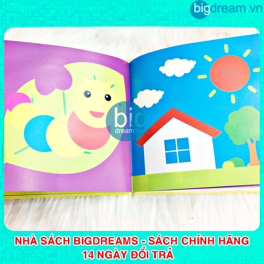 Sách Bìa cứng Kích thích thị giác cho trẻ sơ sinh Black and White - Giáo dục sớm cho bé 0-3 tuổi