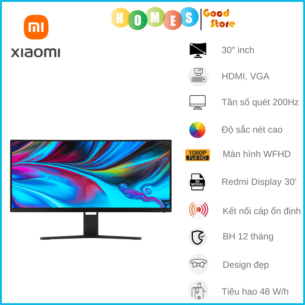 Màn Hình Cong Xiaomi Redmi Mi Curved G34WQi 34 Inch Tần Số 180 Hz 2K Có VESA Chơi Game Làm Việc Thoải Mái - Hàng Nhập Khẩu
