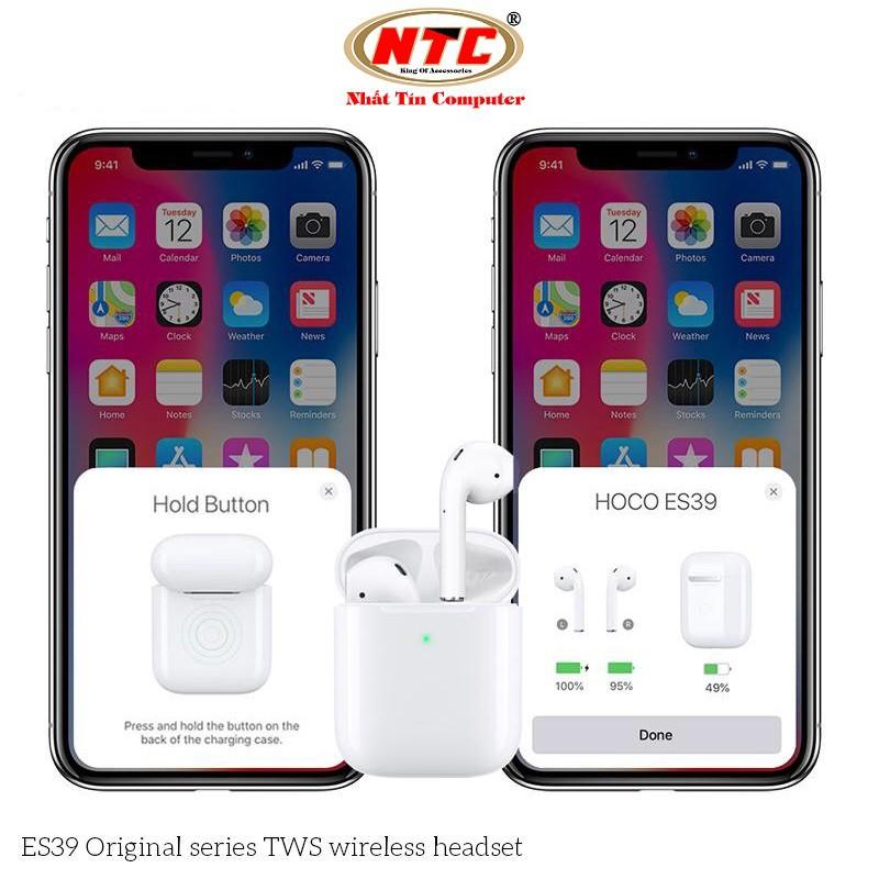 Tai nghe Bluetooth True Wireless dành cho Hoco ES39 Original series V5.0 (Trắng) - Hàng chính hãng