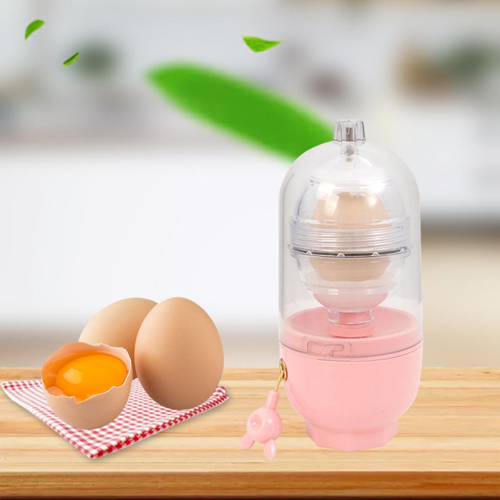 Portable Egg Yolk Scrambler Egg Shaker Whisk with Rope Eggs Tool