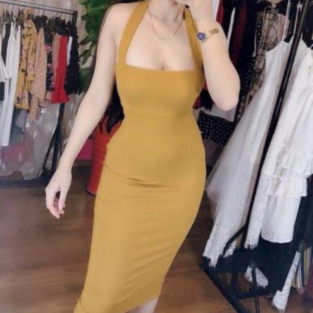 đầm body hở ngực sexy