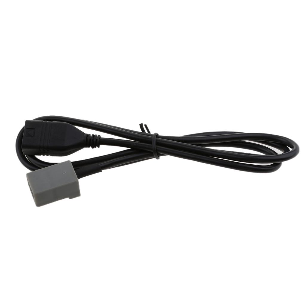 USB Aux Female Cable Adapter For Honda Civic Jazz Fit CR-V Accord Odyssey