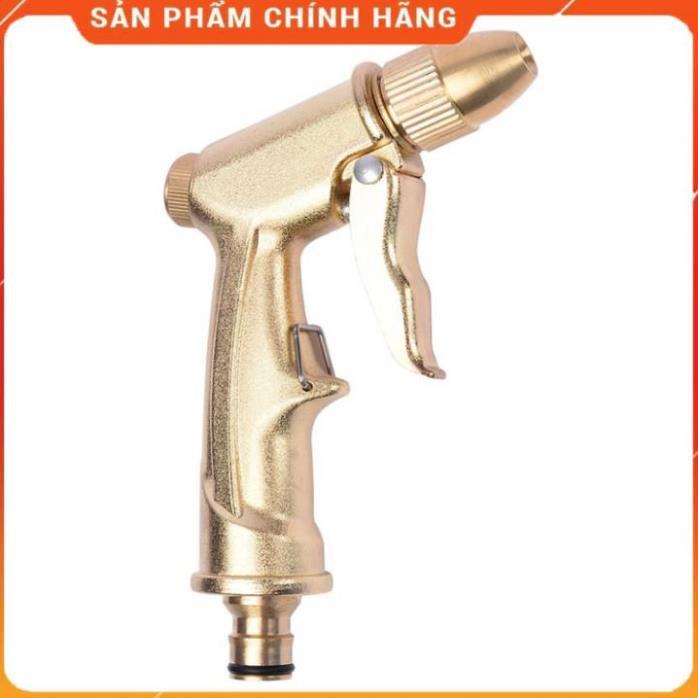 Máy bơm️Evoucher️ Bộ dây vòi xịt nước rửa xe, tưới cây , tăng áp 3 lần, loại 20m 206701-1 đầu đồng, cút, nối đen