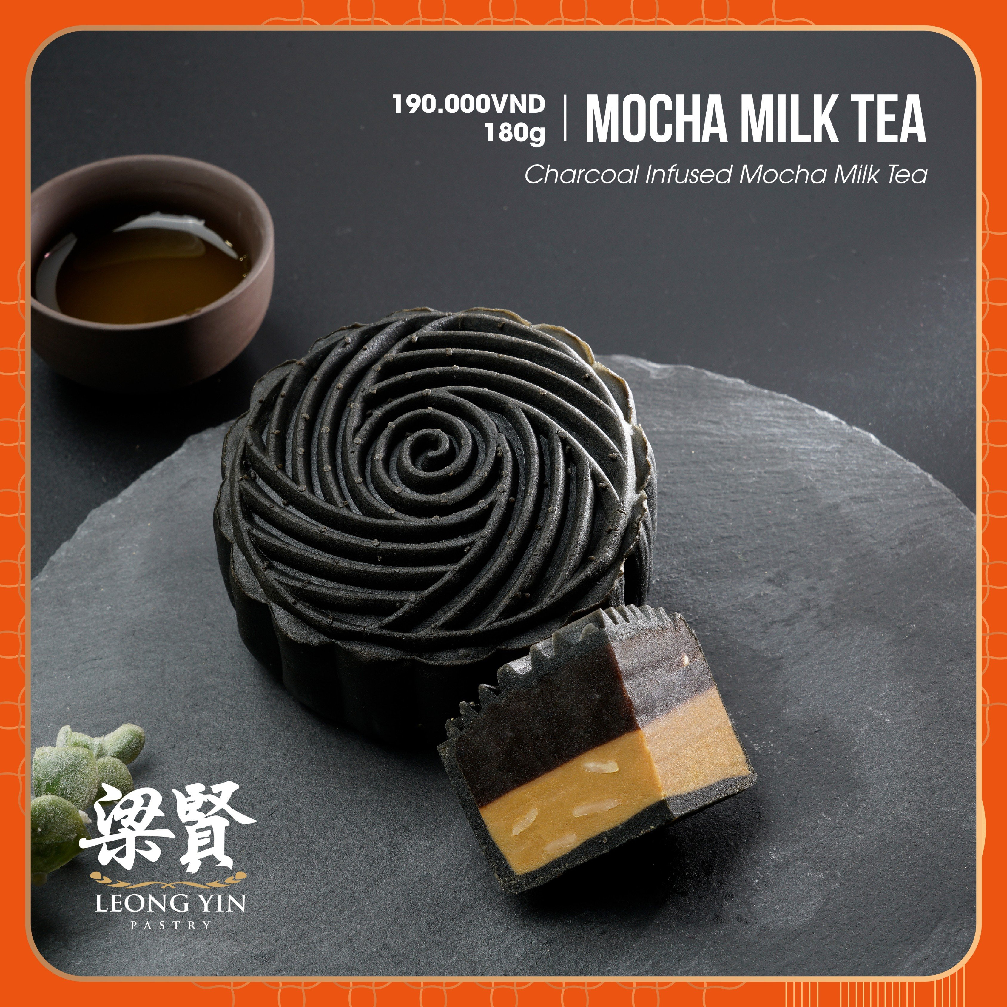 Bánh Trung Thu Mocha Milk Tea Leong Yin 180g