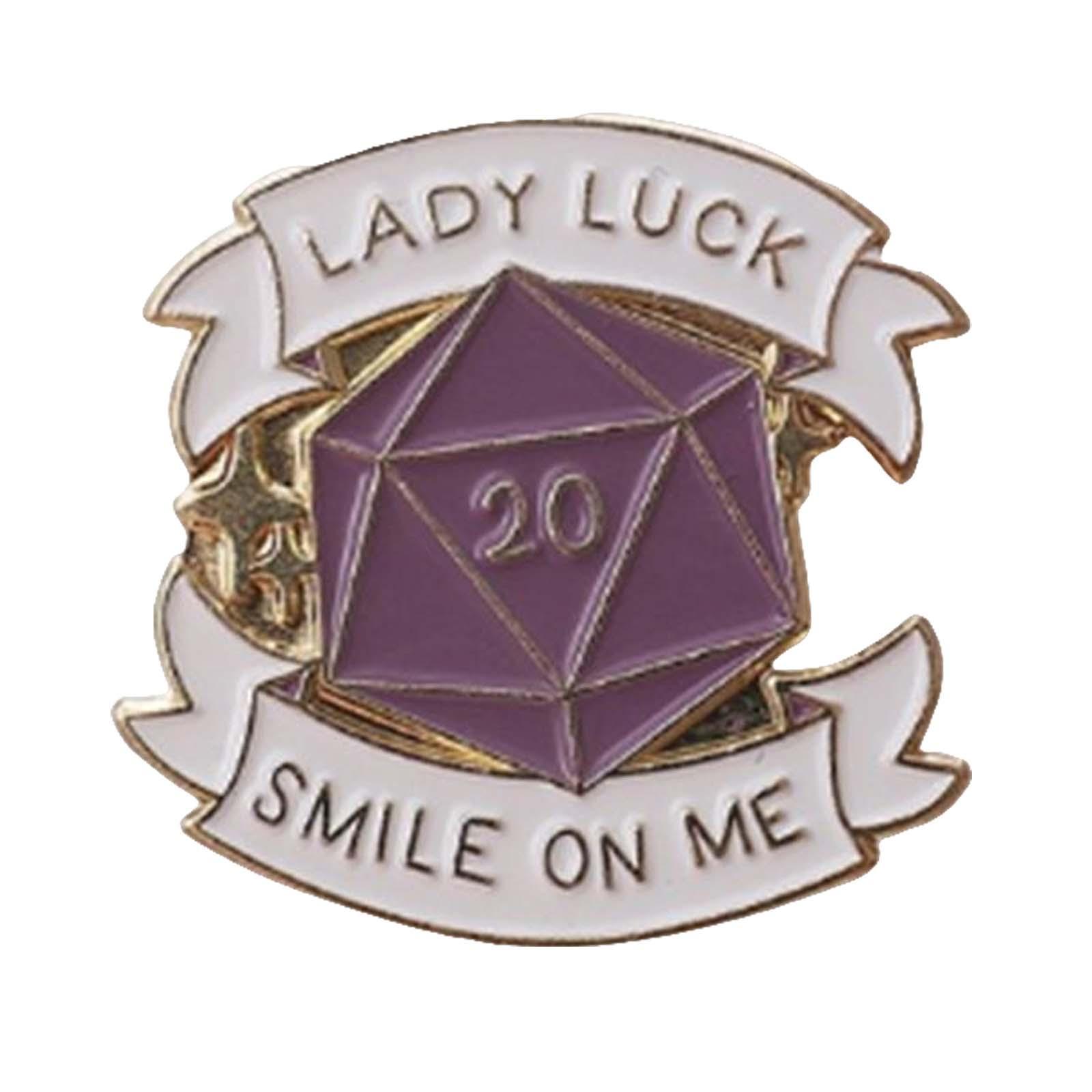 Lady Luck  ME Brooch  Badge Shirt Clothes Decor