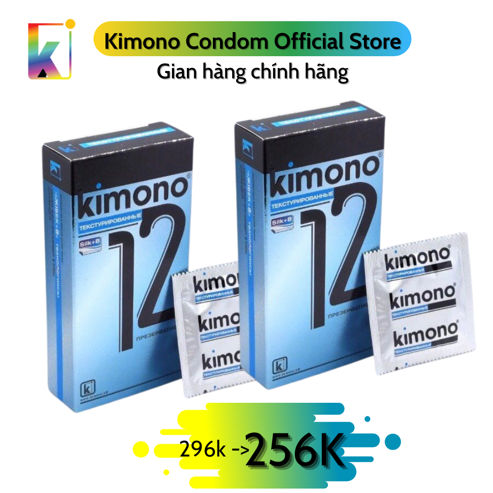 Combo 2 hộp Bao cao su Blue Siêu mỏng 0.03mm - Gai nổi - Loại 12 bao/hộp