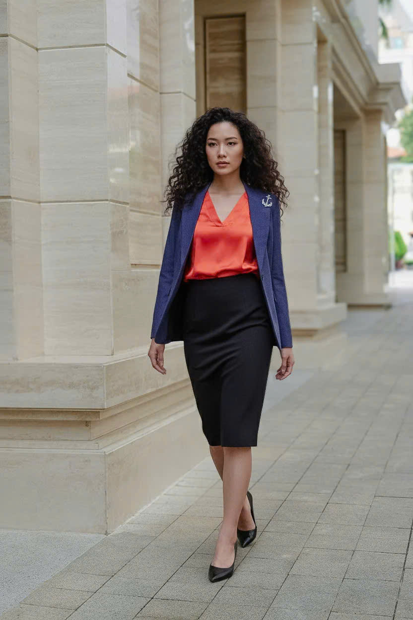 Áo Vest Blazer Linen Hải Nham thời trang thiết kế Hity Top155