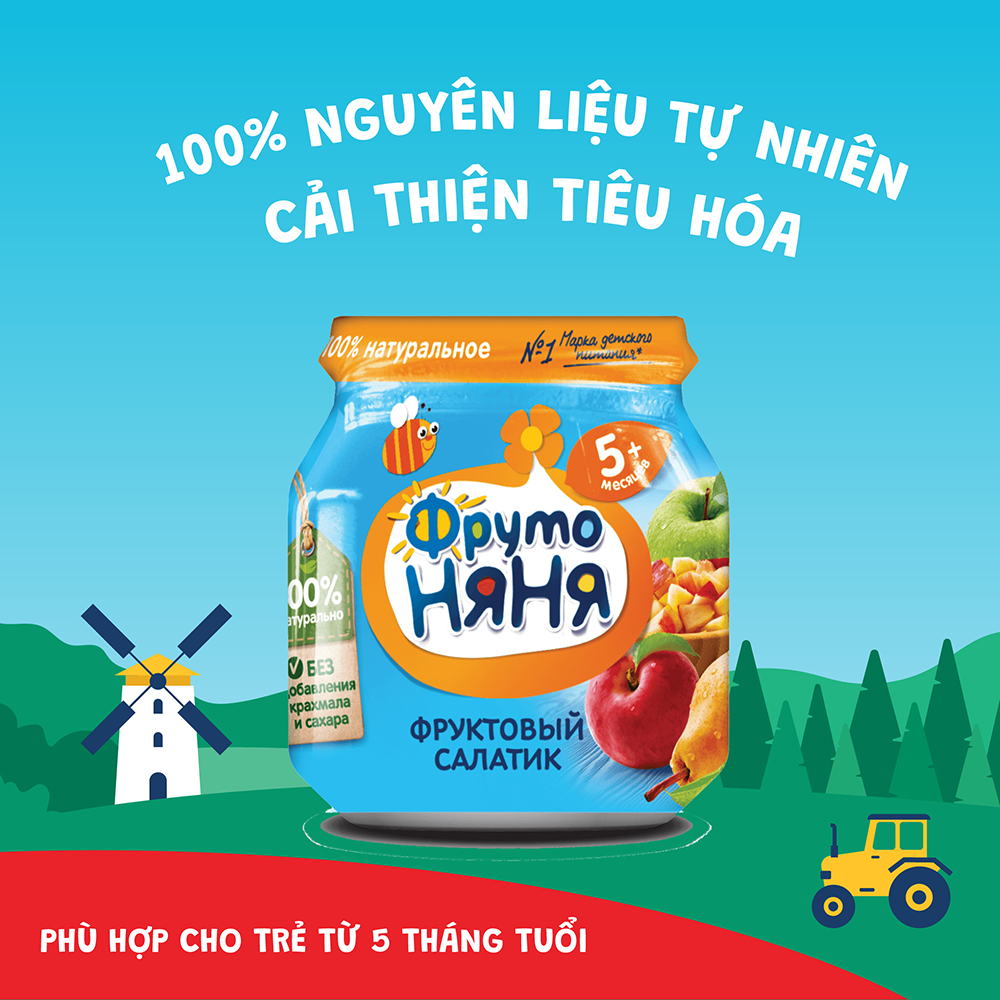 Trái cây nghiền Salad Fruit Fruto Nyanya 100g