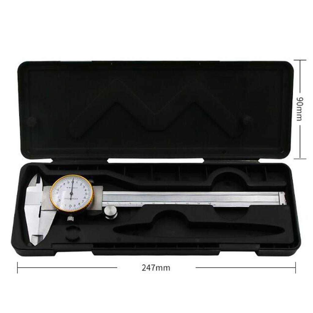 0-150mm 0.02mm Stainless Steel Dial Vernier Caliper Gauge Measuring Tools
