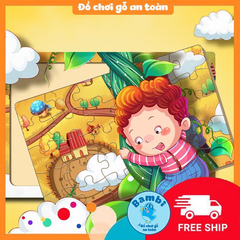 Đồ chơi tranh ghép hình gỗ puzzle - Bộ ghép hình - Tranh xếp hình