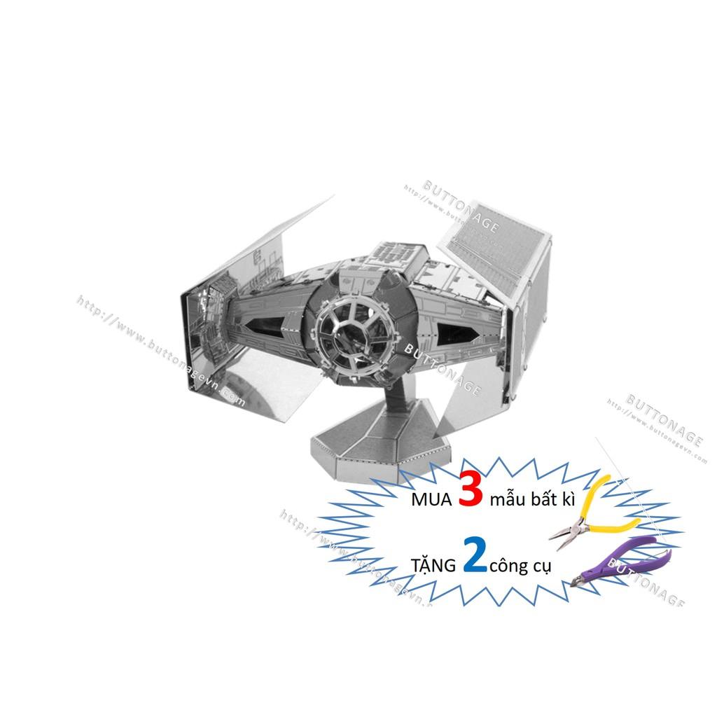 Mô Hình Lắp Ráp 3d Phi Thuyền Vũ Trang TIE Advanced X1