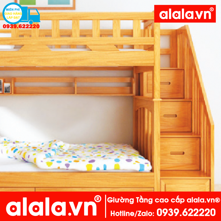 Giường tầng ALALA106 (1m4, 1m6) - Thương hiệu ALALA - Za.lo: 0939.622220