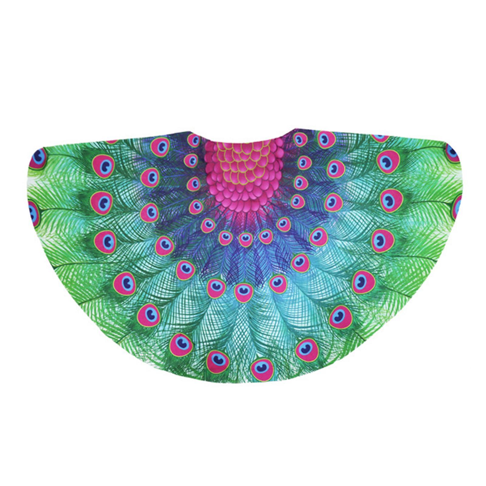 Peacock Cloak Costume Cloak Cosplay Fancy Dress Carnival Decoration Fancy Dress Costume Toy Party Cloak Cape for Accessories Kids Boys Girls