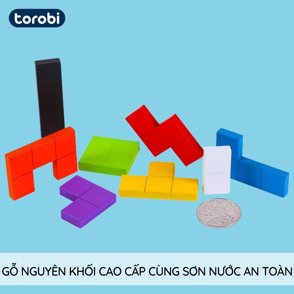 Đồ Chơi Xếp Hình Thông Minh Tetris Loại Lớn, Đồ Chơi Trí Tuệ Cho Bé | Torobi