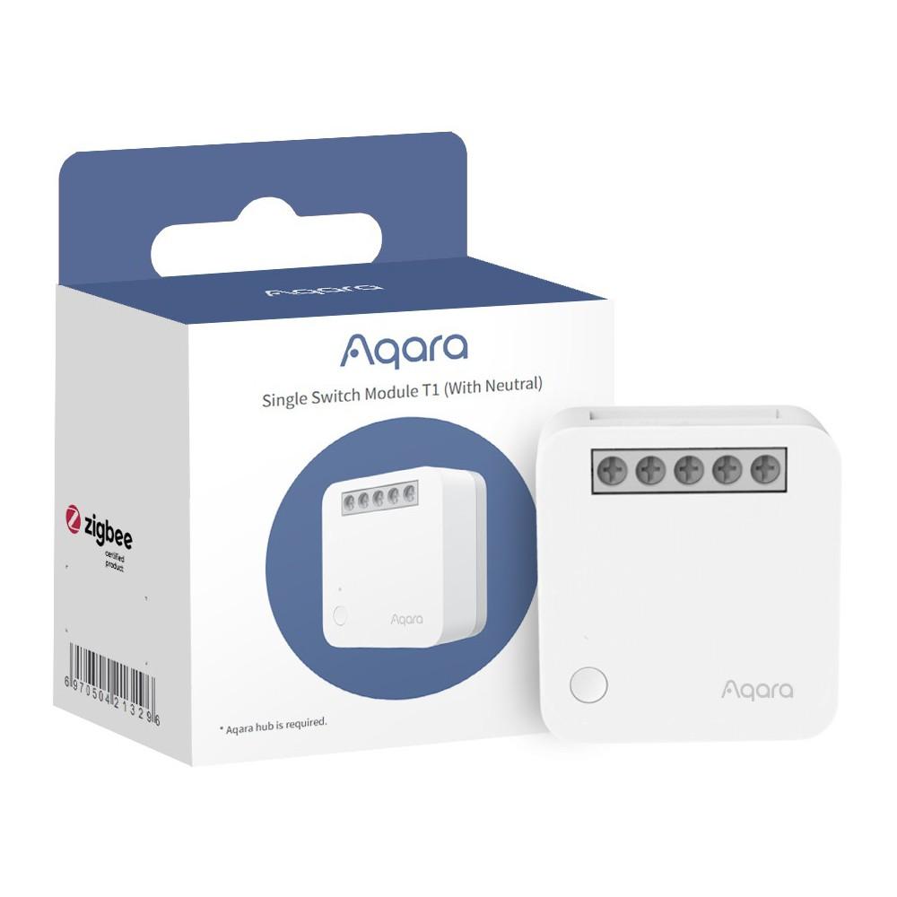 Module thông minh Aqara T1 Zigbee - Mạch công tắc nhỏ gọn 1 kênh, Cần kết nối hub, Tương thích HomeKit - Hàng chính hãng