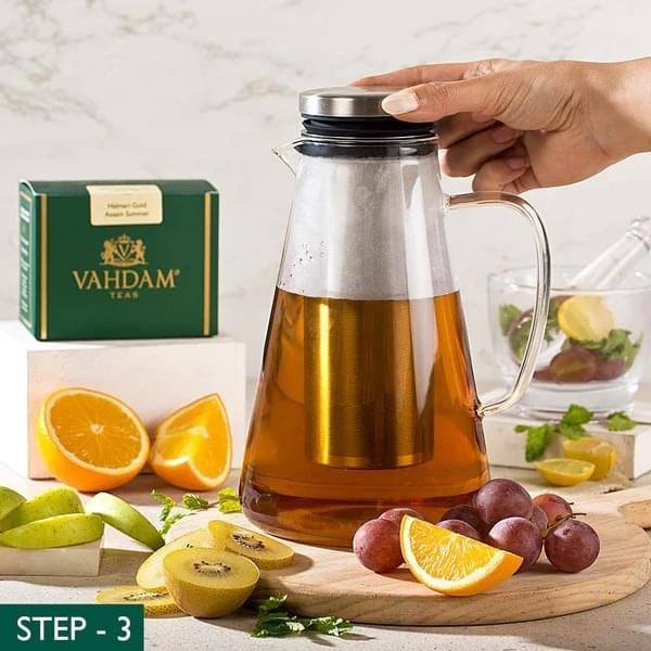 Bình nước kèm lõi lọc trà Vahdam dung tích 1.5 lít