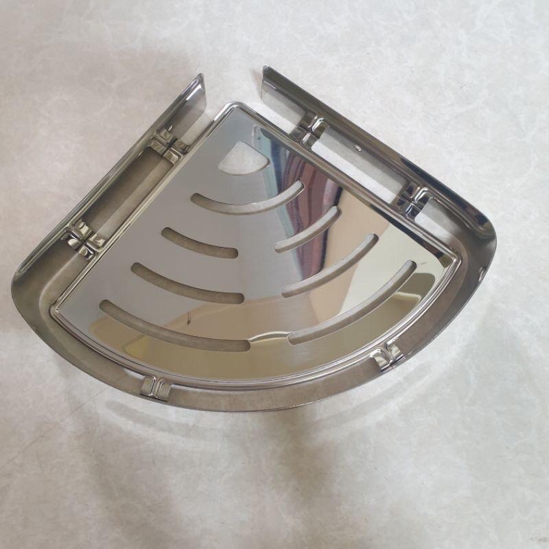 Kệ góc inox 304.Kệ góc nhà tắm 1 Tầng