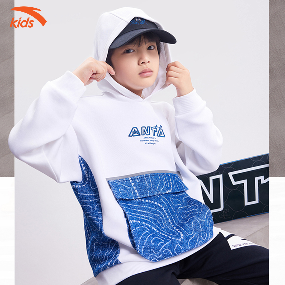 Áo Hoodie Thời Trang Bé Trai Anta Kids 352248708