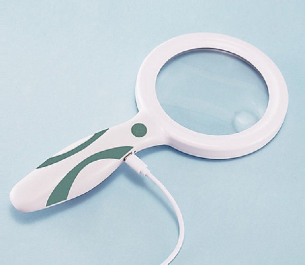 Kính lúp cảm ứng cẩm tay có đèn trợ sáng phóng đại 10 lần siêu nét cắn cổng USB cao cấp TH-3301
