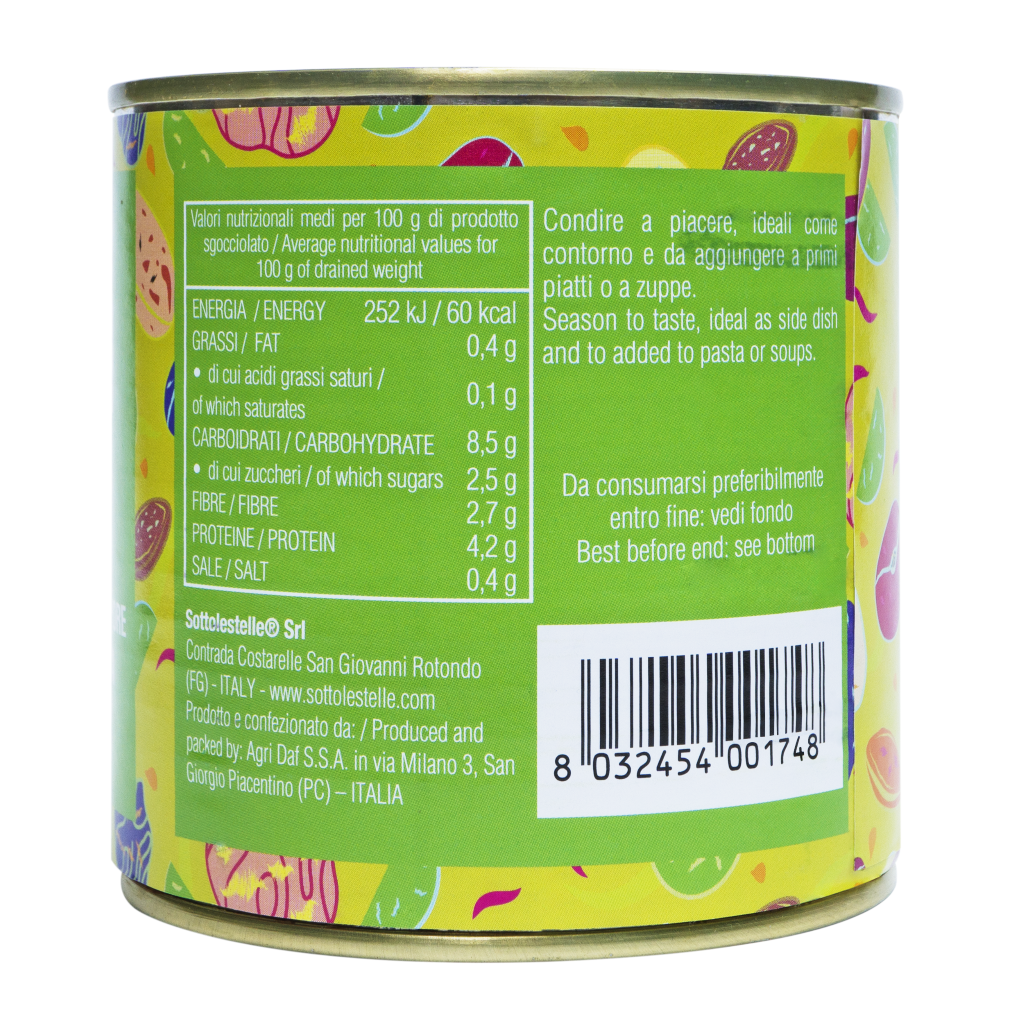 Đậu Hà Lan hữu cơ đóng hộp 340g Sottolestelle
