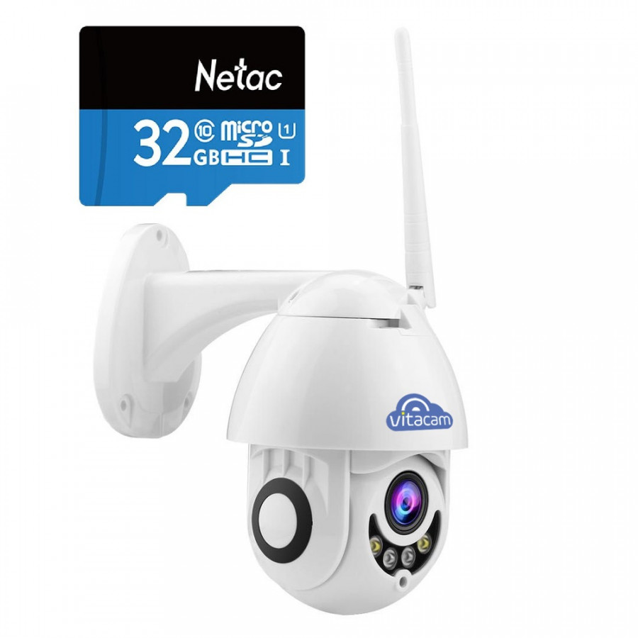 [TẶNG THẺ NHỚ 32G] Camera ngoài trời vitacam DZ1080 S xoay 350 độ, đàm thoại 2 chiều, chống lóa ,chống nước chuẩn IP68 - Hàng Chính Hãng