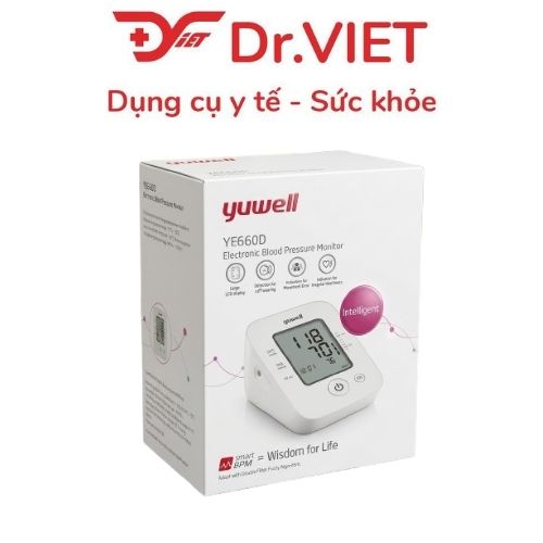 Máy đo huyết áp bắp tay điện tử YUWELL 660D