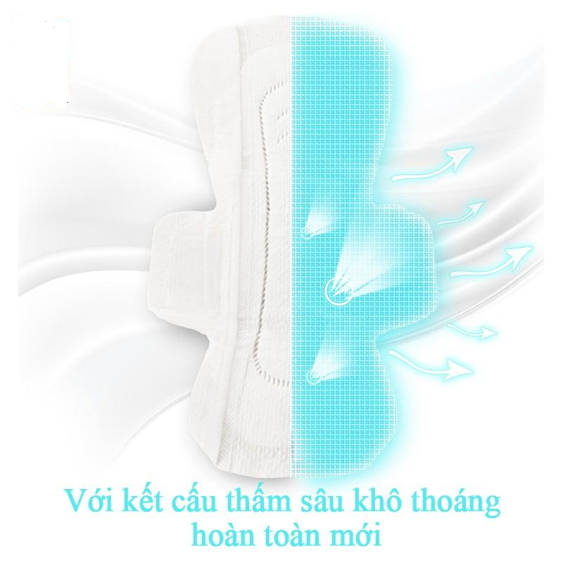 Băng vệ sinh ban đêm EUNJEE nhập khẩu từ Hàn Quốc - 28,5cm - 8 miếng (có cánh)