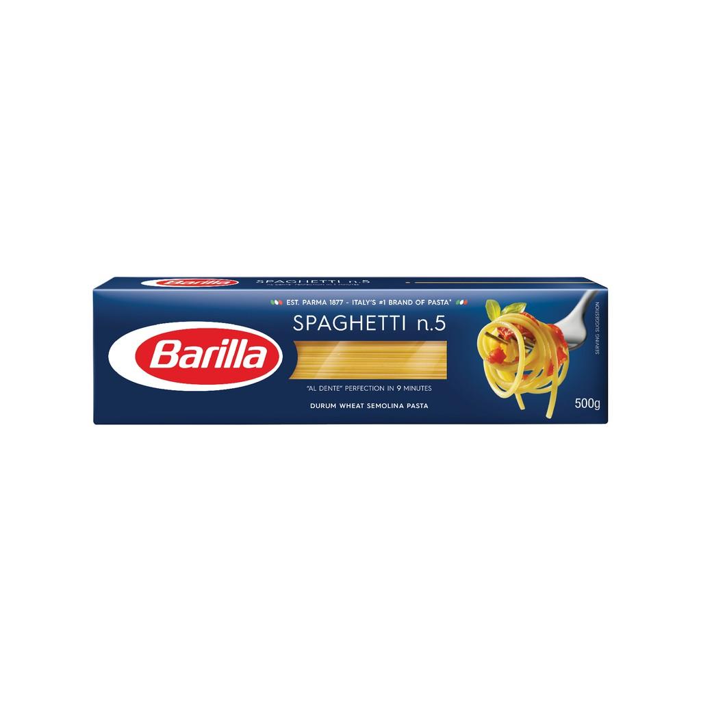 Mỳ Barilla sợi hình ống các cỡ Spaghetti No.5-500g