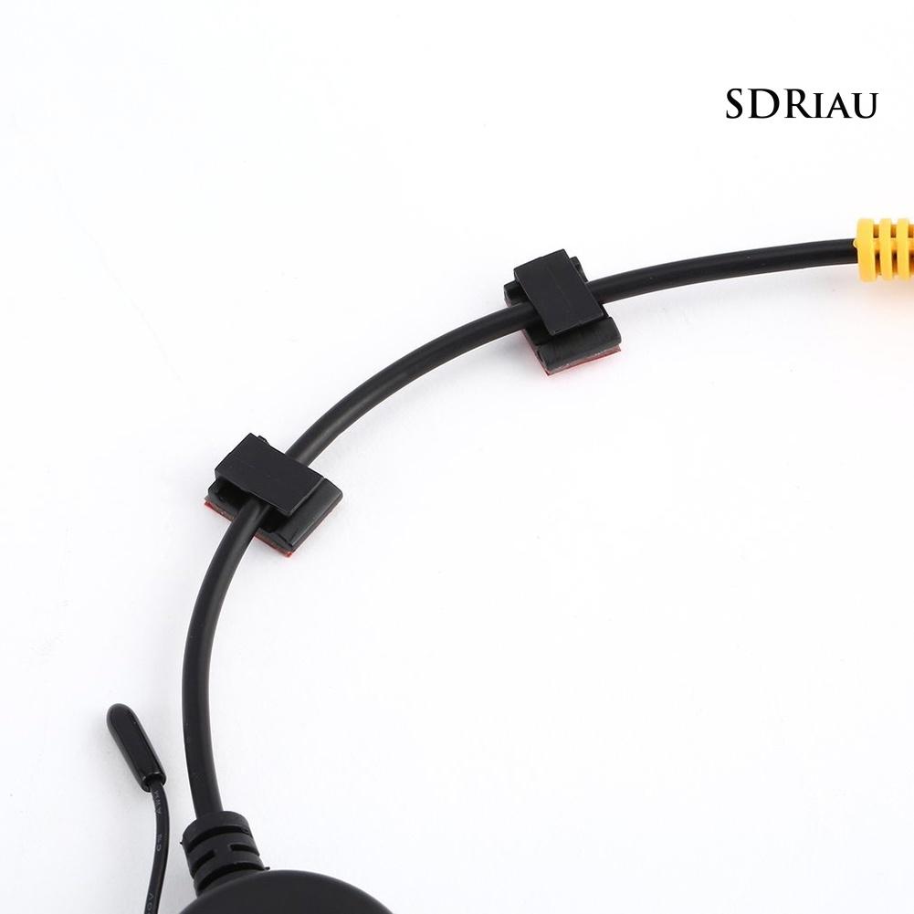 Set 10 / 40 / 100 Kẹp Giữ Dây Cáp Gắn Xe Hơi Tiện Lợi Giá Đỡ