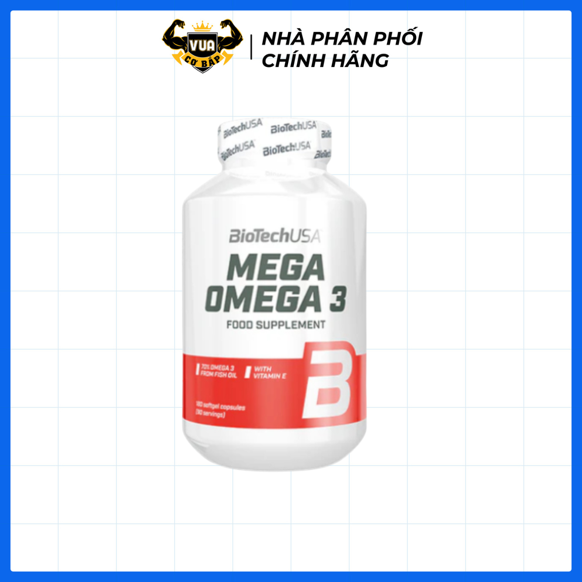 Viên Uống Bổ Sung Mega Omega 3 BioTechUSA 